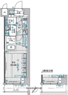 ブライズ中野南台【3階】の間取り
