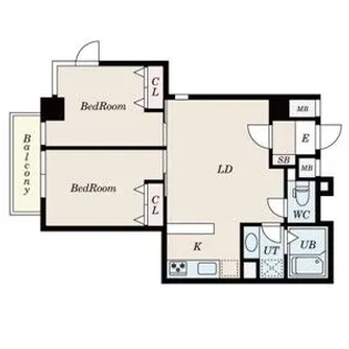 エスパシオ内藤町【1階】の間取り
