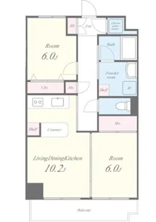 サンセール豊玉A棟【3階】の間取り