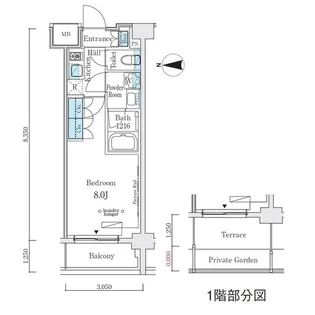 ウエリスアーバン中野坂上【3階】の間取り