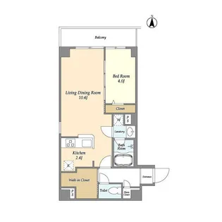 アルファコート下赤塚【2階】の間取り