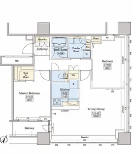 レジディアタワー上池袋(タワー棟)【6階】の間取り