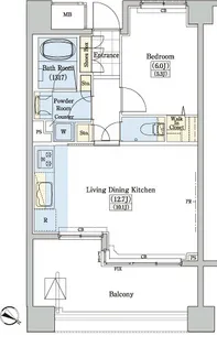 レジディアタワー上池袋(タワー棟)【5階】の間取り