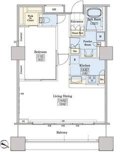 レジディアタワー上池袋(タワー棟)【11階】の間取り