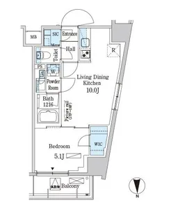パークアクシス池袋【16階】の間取り