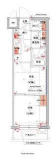 ハーモニーレジデンス池袋ウエスト【1階】の間取り