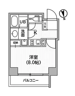 レクシード神楽坂【2階】の間取り