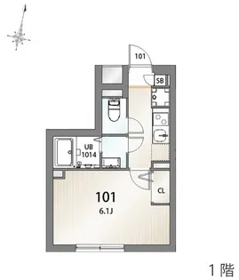エルファーロ三軒茶屋【1階】の間取り