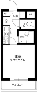 東京都新宿区若松町【マンション】の間取り