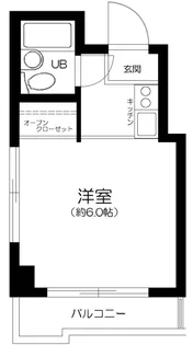 東京都新宿区榎町【マンション】の間取り
