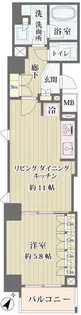 IBIS市ヶ谷【5階】の間取り