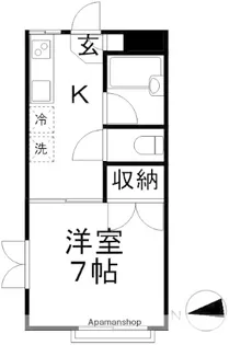 ヒラヤマーナ【201号室】の間取り