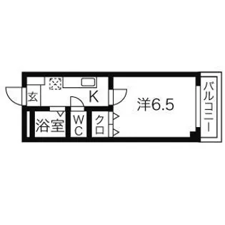 パレス弘城【3階】の間取り