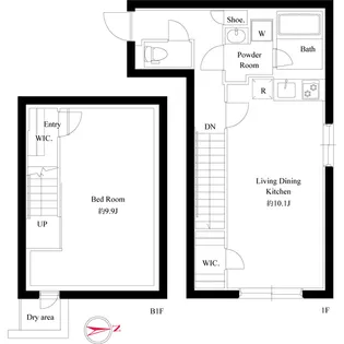 グローリオシェルト神宮前【1階】の間取り