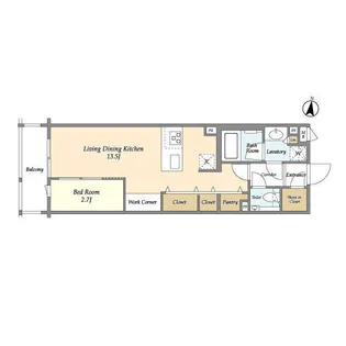 コンフォリア北沢【1階】の間取り