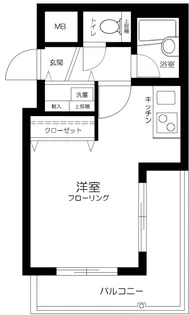 東京都新宿区市谷台町【マンション】の間取り