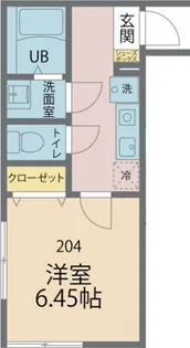 カインドネス東武練馬【204号室号室】の間取り