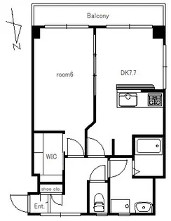 グリーンコーポ高島【401号室】の間取り