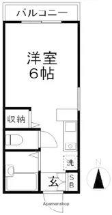 ケイエムヒルズ【103号室】の間取り