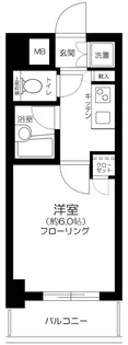 東京都新宿区東五軒町【マンション】の間取り