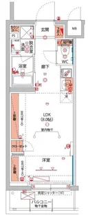 ベルグレードSI【1階】の間取り