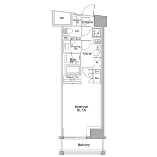 ザ・パークハビオSOHO代々木公園【4階】の間取り