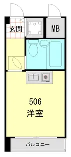 グローリア初穂高田馬場【5階】の間取り