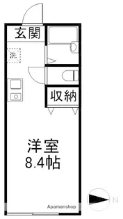 ヴィラコート中野【102号室】の間取り