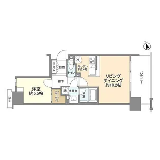シティハウス西池袋【15階】の間取り
