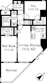 堀之内マンション【2階】の間取り