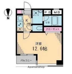 ブルソール信濃町【2階】の間取り