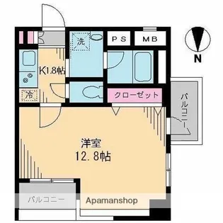 ブルソール信濃町【2階】の間取り