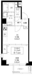 新宿御苑荘【303号室号室】の間取り