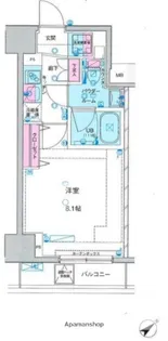 ジェノヴィア新宿中落合スカイガーデン【9階】の間取り