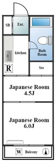 コーポ山吹【2階】の間取り