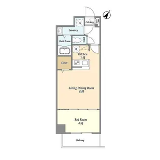 アルファコート常盤台3【7階】の間取り