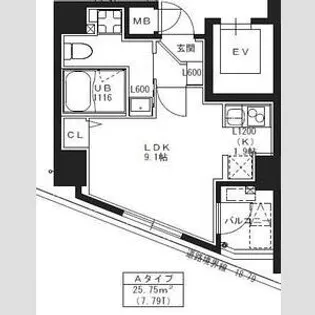 SーRESIDENCE池袋NORTE【3階】の間取り
