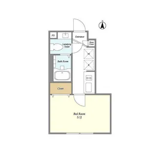 ミハス上高井戸【1階】の間取り