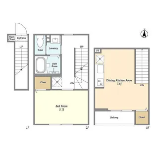ミハス上高井戸【2階】の間取り