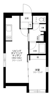 東京都新宿区山吹町【マンション】の間取り