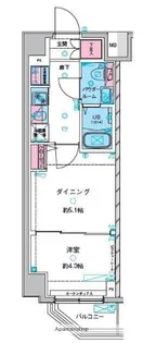 ガリシア中野新井薬師【401号室】の間取り