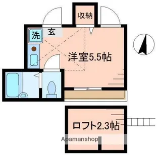 イルビラージュ平和台【3階】の間取り