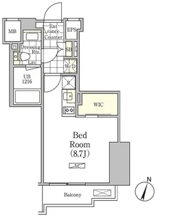 アンパサンド北新宿【4階】の間取り