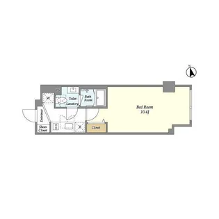 ラドゥセール富ヶ谷【5階】の間取り