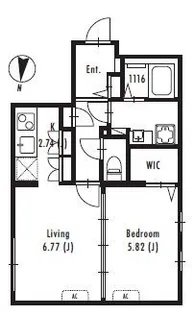 プライマル中野新橋【1階】の間取り