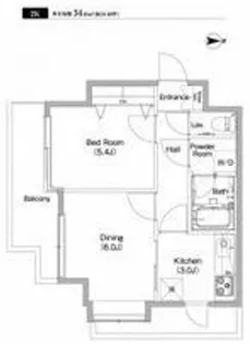 レジデンス三軒茶屋スクエア【1階】の間取り