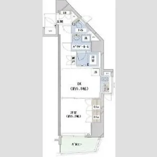 コンシェリア西新宿【4階】の間取り