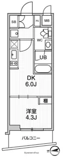 ALTERNA中野【7階】の間取り
