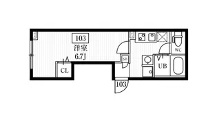 ミハス三軒茶屋Ⅱ【1階】の間取り