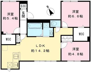 THE HALE【101号室号室】の間取り